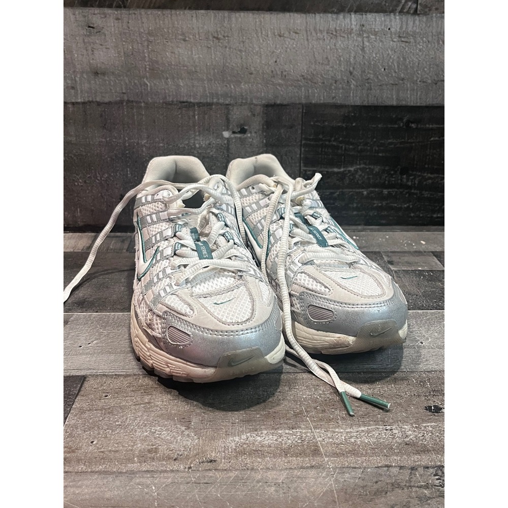 Nike P-6000 Bill Bowerman Series White Dark Teal Silver HF4308-072 Mens Size 8